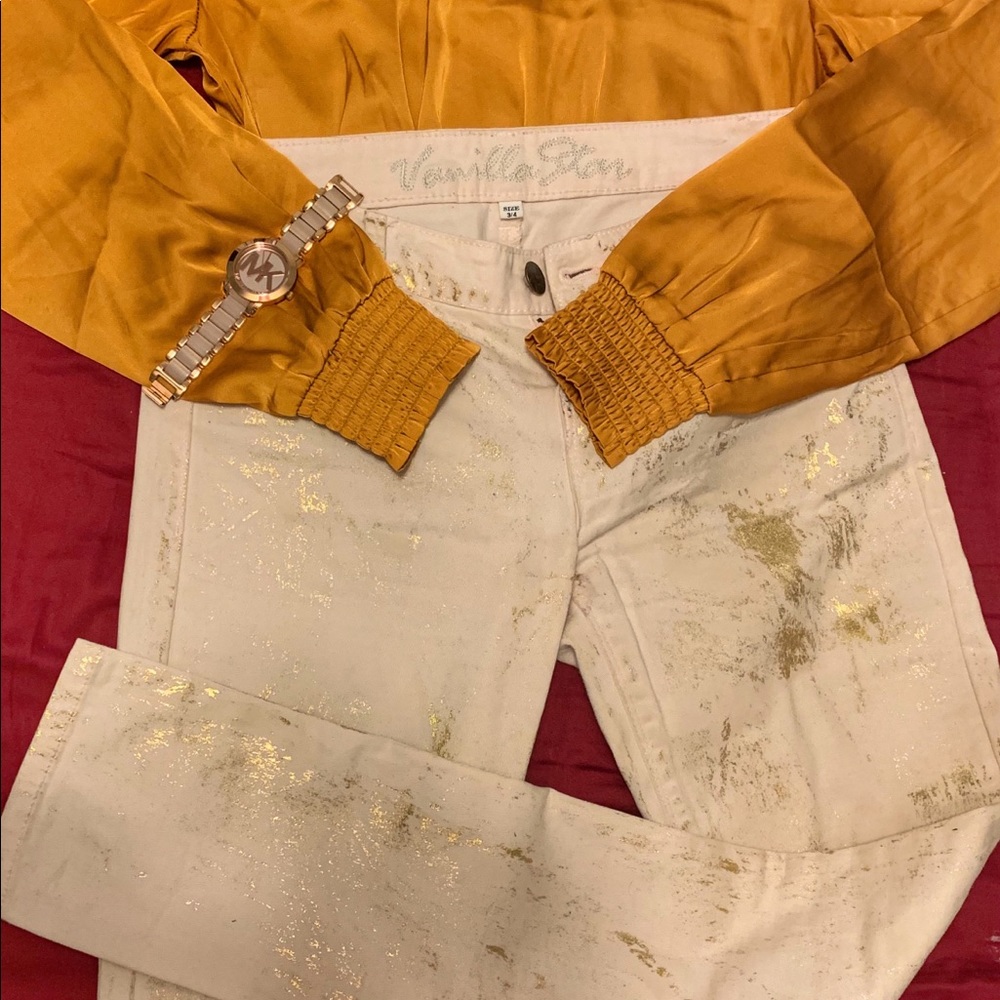Pink & Gold Pants